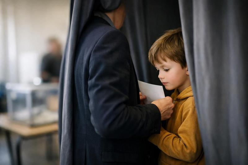 Un enfant autorisé dans l'isoloir : ce que dit vraiment la loi Un enfant autorisé dans l'isoloir : ce que dit vraiment la loi